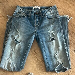 One teaspoon jeans lightly worn about 3 times
